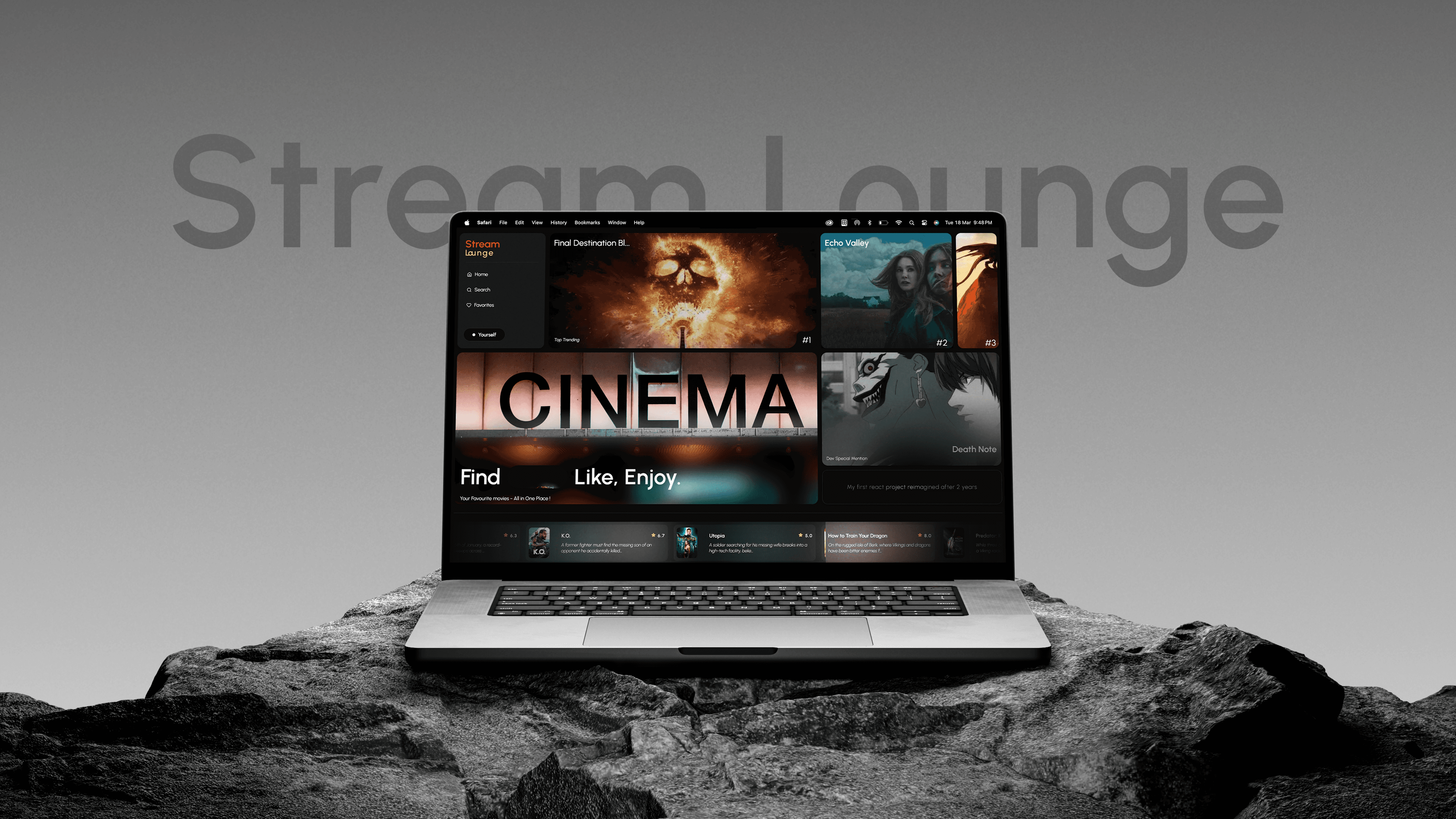 Thumbnail of Stream Lounge Website