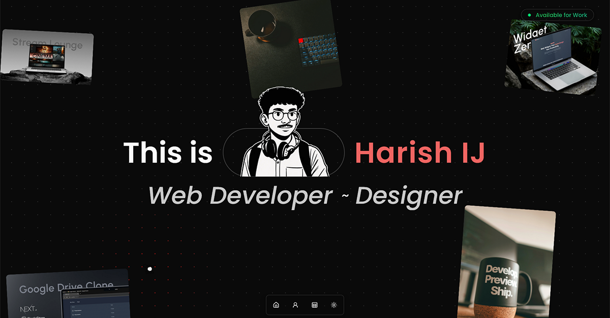 Harish IJ | Developer Portfolio